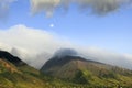 Full Moon Over Maui Hillside Royalty Free Stock Photo