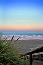 Full moon over Newport Beach Royalty Free Stock Photo