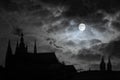 Full Moon over Transilvania Royalty Free Stock Photo