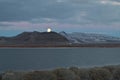 Full Moon, Pyramid Lake, Nevada Royalty Free Stock Photo
