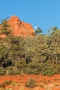 Full Moon Rising over Red Rocks Royalty Free Stock Photo