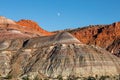 Moonrise Over the Escalante Grand Staircase Royalty Free Stock Photo