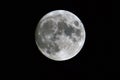 Full moon shining naked in the night sky,night and full moon,moon videos Royalty Free Stock Photo