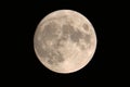 Full moon shining naked in the night sky,night and full moon,moon videos Royalty Free Stock Photo