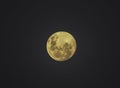 Full moon sphere closeup highlighting details and craters Royalty Free Stock Photo