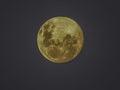 Full moon sphere closeup highlighting details and craters Royalty Free Stock Photo