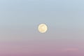 Beautiful moon on  soft pink sky, Beautiful moon on soft pink sky, astrological background. Royalty Free Stock Photo