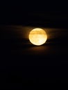 Full moon with thin clouds