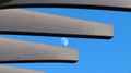 Cement beams catching the moon