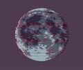 Full Moon, Vector illustration of Dark Moon