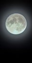 Full moon is a vertical banner or wallpaper for the screen. Night sky with moon - background or flyer with copy space. Moonlit nig