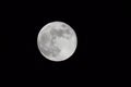 Full moon view in dark night, Full moon beauty in the sky Royalty Free Stock Photo