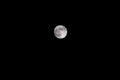 Full moon view in dark night, Full moon beauty in the sky Royalty Free Stock Photo