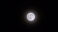 full moon view on a misty and foggy night, night and full moon 4k video