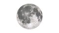 Full moon on a white background