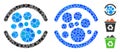 Full Mosaic Icon of Circles