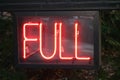 Full Neon Sign Royalty Free Stock Photo