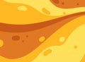 Full page abstract flat design background with yellow honey theme