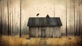 Full Page Illustration Of Beautiful Shed By Jon Klassen