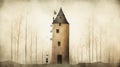 Full Page Illustration Of Beautiful Tower By Jon Klassen