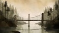 Full Page Illustration Of Jon Klassen\'s Beautiful Bridge