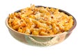 Full Pan of Baked Ziti on White Royalty Free Stock Photo