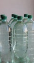 Full Plastic Bottles With Clear Drinking Water In Case Water Supply Shutdown Royalty Free Stock Photo