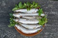 Full plate of river trout