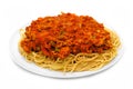 Spaghetti and meat sauce Royalty Free Stock Photo