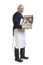 Full portrait of a fishmonger Royalty Free Stock Photo