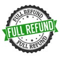 Full refund grunge rubber stamp