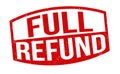 Full refund grunge rubber stamp Royalty Free Stock Photo