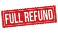 Full refund grunge rubber stamp