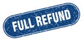 full refund sign. full refund grunge stamp. Royalty Free Stock Photo