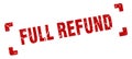 full refund stamp