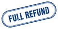 Full refund stamp