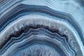 Full-screen close-up texture of translucent white-blue agate Royalty Free Stock Photo