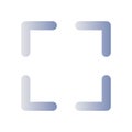 Full screen flat gradient color ui icon Royalty Free Stock Photo
