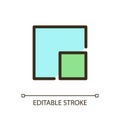 Full screen mode pixel perfect RGB color ui icon Royalty Free Stock Photo