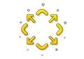 Maximize arrow icon. Full screen sign. Vector