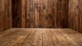 full screen view of retro, worn, cozy wooden planks from a perfect frontal view