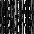 Full Seamless Abstract Vertical Lines Texture Pattern. Dotted monochrome Vector. Royalty Free Stock Photo