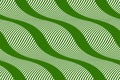 Full Seamless Background with waves lines Vector. Green texture with vertical wave lines.