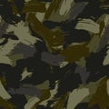 Seamless brush camouflage texture skin pattern vector for military textile. Usable for Jacket Pants Shirt and Shorts. Army camo Royalty Free Stock Photo