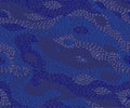 seamless camouflage halftone dotted pattern vector. Military pointed dots skin. Army textile fabric print.