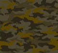 Seamless camouflage texture skin pattern vector for military textile. Usable for Jacket Pants Shirt and Shorts. Army camo masking Royalty Free Stock Photo