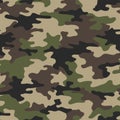 Seamless camouflage texture skin pattern vector for military textile. Usable for Jacket Pants Shirt and Shorts. Army camo masking Royalty Free Stock Photo