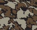 seamless camouflage texture skin pattern vector for military textile. Usable for Jacket Pants Shirt and Shorts. Army camo Royalty Free Stock Photo