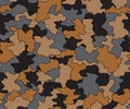 seamless camouflage texture skin pattern vector for military textile. Usable for Jacket Pants Shirt and Shorts Royalty Free Stock Photo