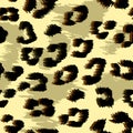 Seamless cheetah and leopard animal skin pattern vector. Design for silver gray and yellow cheetah colored textile fabric printing Royalty Free Stock Photo